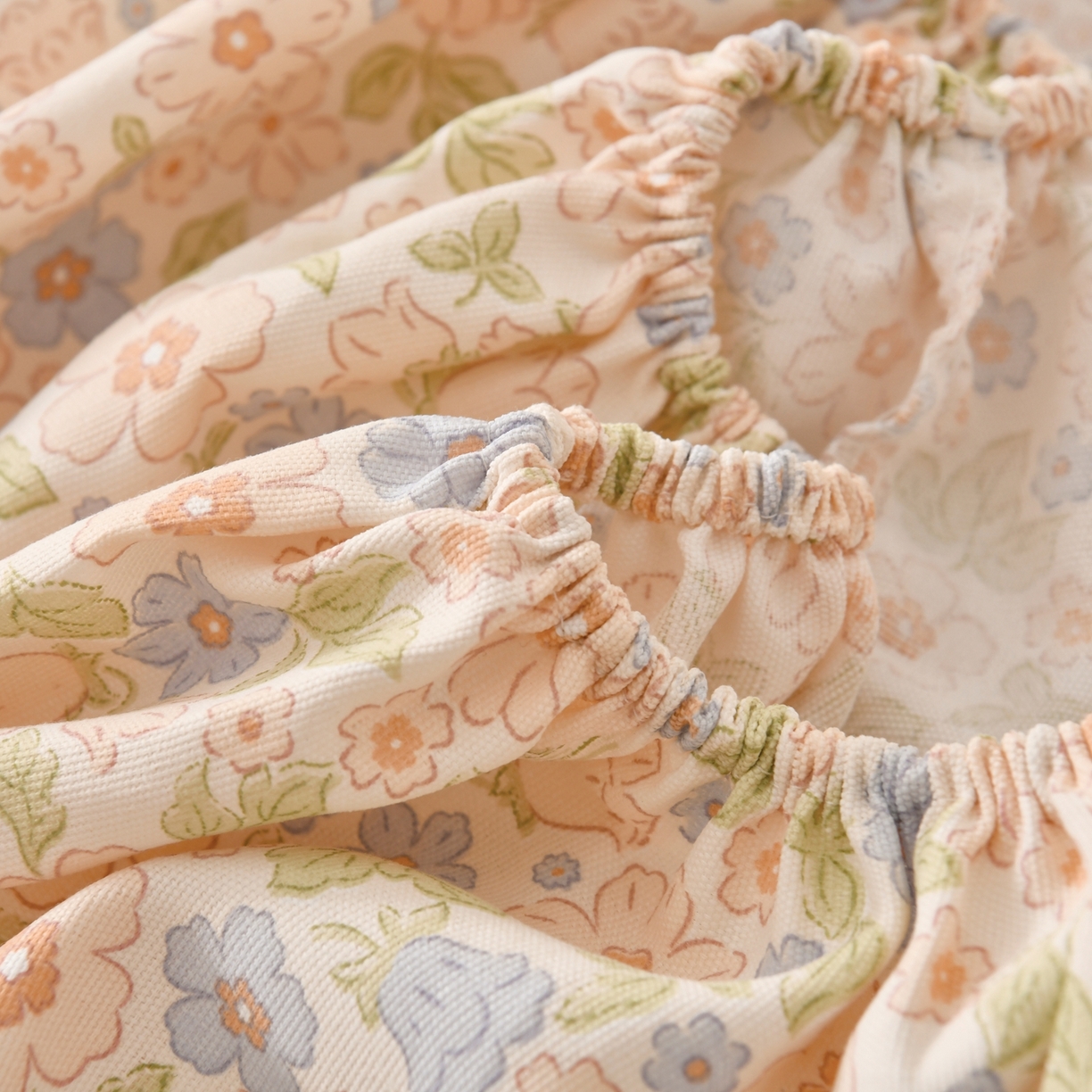 91家纺网 家纺一手货源 找家纺 悠米悠家 2026新款工艺款印花老粗布床笠单品床笠床笠单件凉席席子 春日兔游记