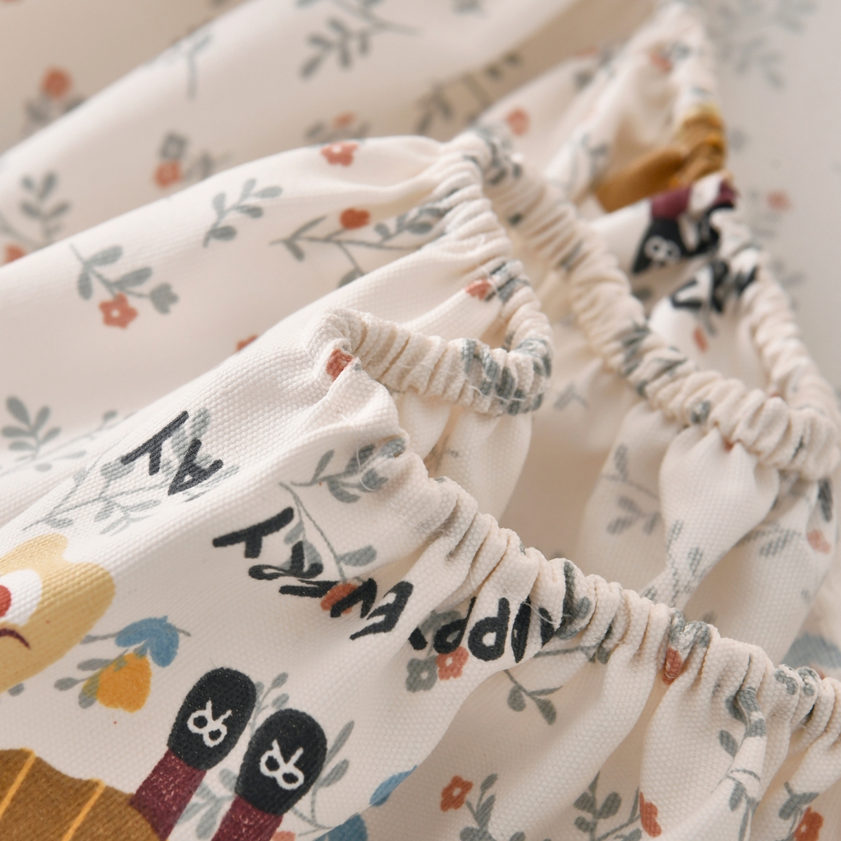 91家纺网 家纺一手货源 找家纺 悠米悠家 2026新款工艺款印花老粗布床笠单品床笠床笠单件凉席席子 森系少女心