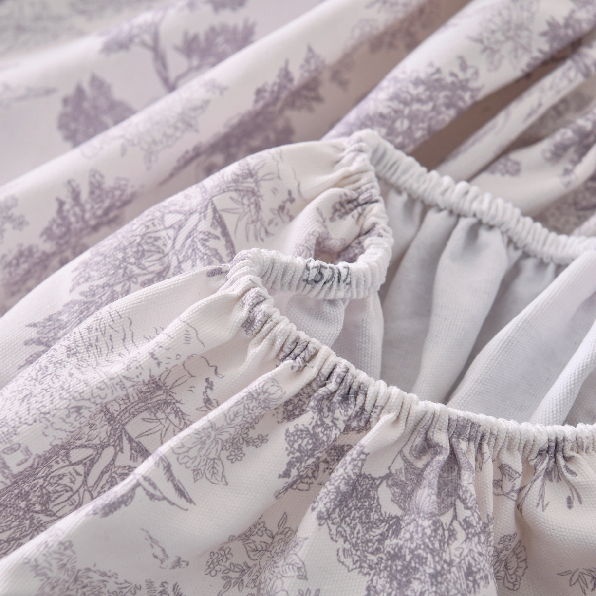 91家纺网 家纺一手货源 找家纺 悠米悠家 2026新款工艺款印花老粗布床笠单品床笠床笠单件凉席席子 烟紫松间居