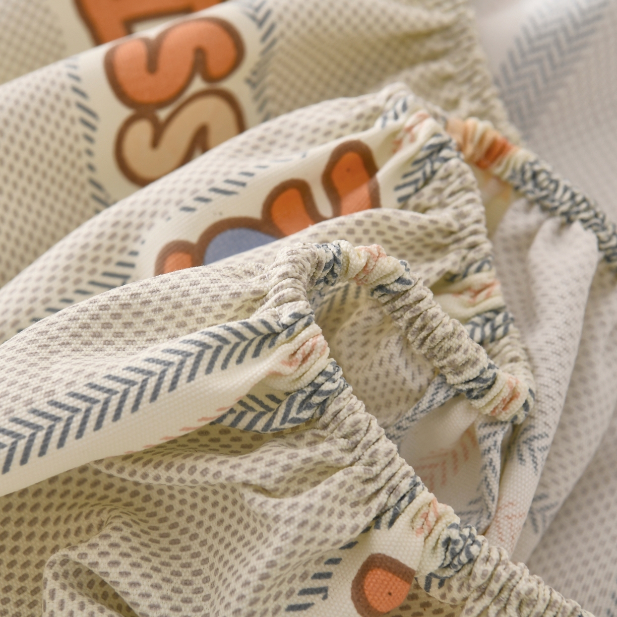 91家纺网 家纺一手货源 找家纺 悠米悠家 2026新款工艺款印花老粗布床笠单品床笠床笠单件凉席席子 青禾兔趣条