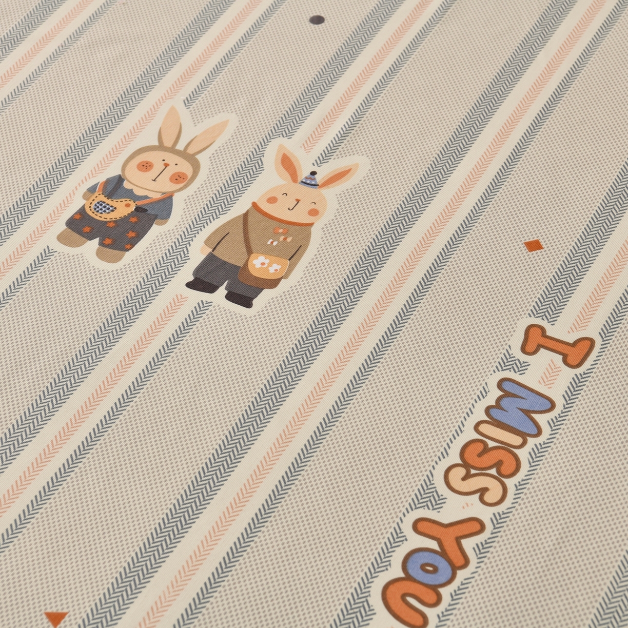 91家纺网 家纺一手货源 找家纺 悠米悠家 2026新款工艺款印花老粗布床笠单品床笠床笠单件凉席席子 青禾兔趣条