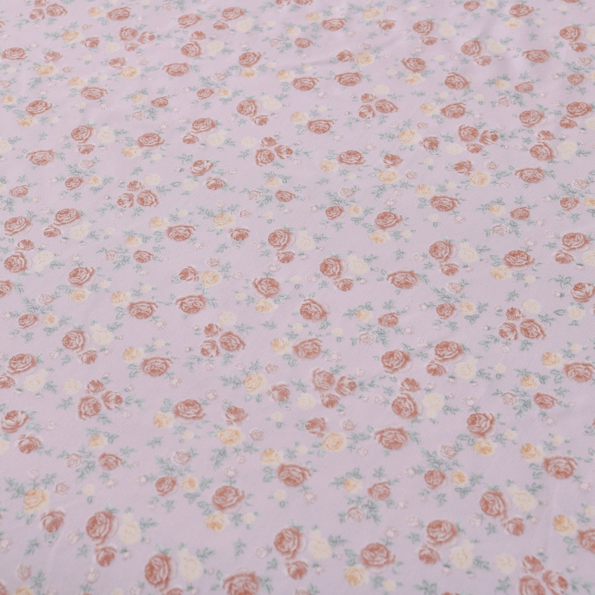 91家纺网 家纺一手货源 找家纺 悠米悠家 2026新款工艺款印花老粗布床笠单品床笠床笠单件凉席席子 紫雾玫瑰园