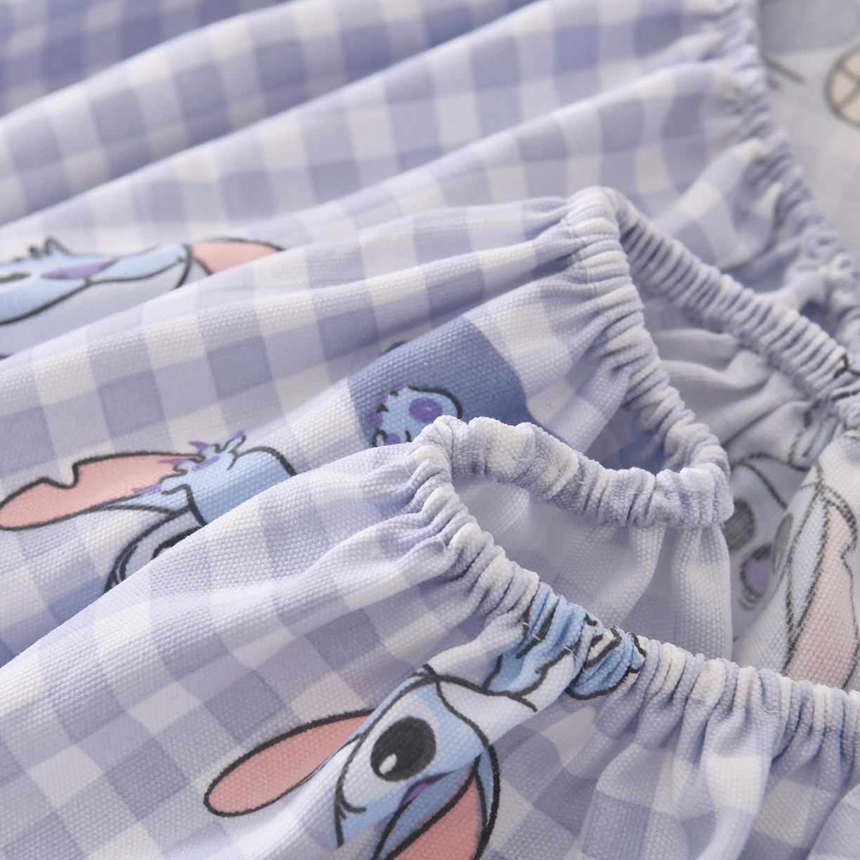 91家纺网 家纺一手货源 找家纺 悠米悠家 2026新款工艺款印花老粗布床笠单品床笠床笠单件凉席席子 格纹史迪日记