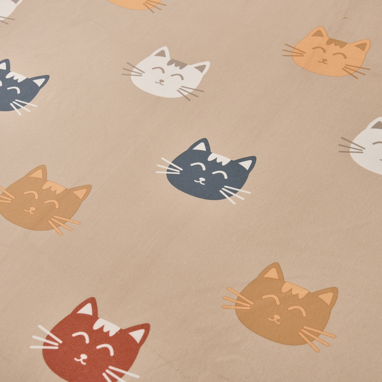 91家纺网 家纺一手货源 找家纺 悠米悠家 2026新款工艺款印花老粗布床笠单品床笠床笠单件凉席席子 奶咖喵星集