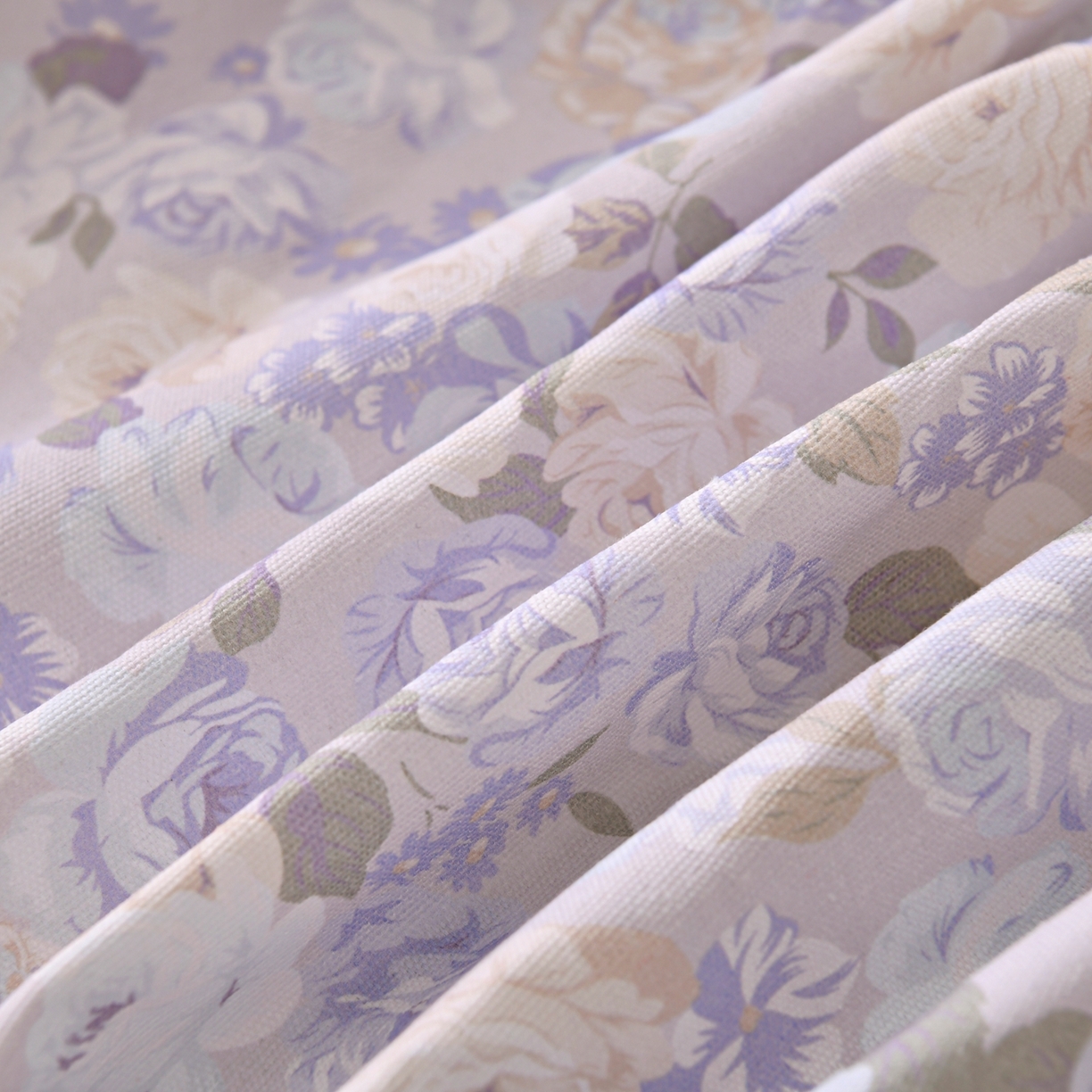 91家纺网 家纺一手货源 找家纺 悠米悠家 2026新款工艺款印花老粗布床笠单品床笠床笠单件凉席席子 柔紫花雾叙