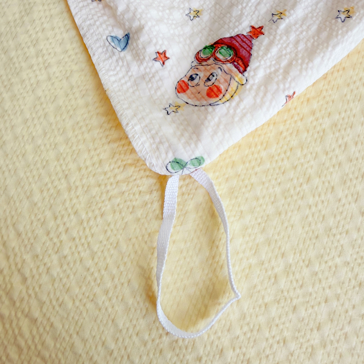 91家纺网 家纺一手货源 找家纺 悠米悠家 2026春夏新款高克重A类泡芙纱泡泡皱皱纱四件套 星梦游乐园-床单款