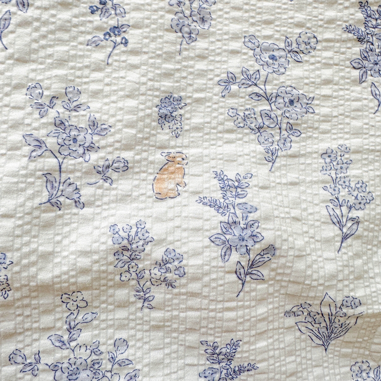 91家纺网 家纺一手货源 找家纺 富米莱（原臻工厂） 2026新款全新花边款泡芙双层纱夏凉被床盖床裙四件套 蕾丝花边-花屿蓝梦