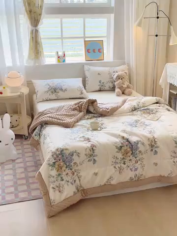 91家纺网 家纺一手货源 找家纺 （总）梦依依 2026新款A类全棉豆豆绒大豆被冬被春秋被豆豆被子被芯