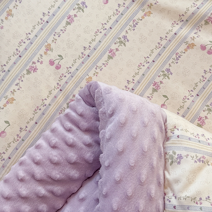 91家纺网 家纺一手货源 找家纺 梦依依 2026新款A类全棉豆豆绒大豆被冬被春秋被豆豆被子被芯 花季时光