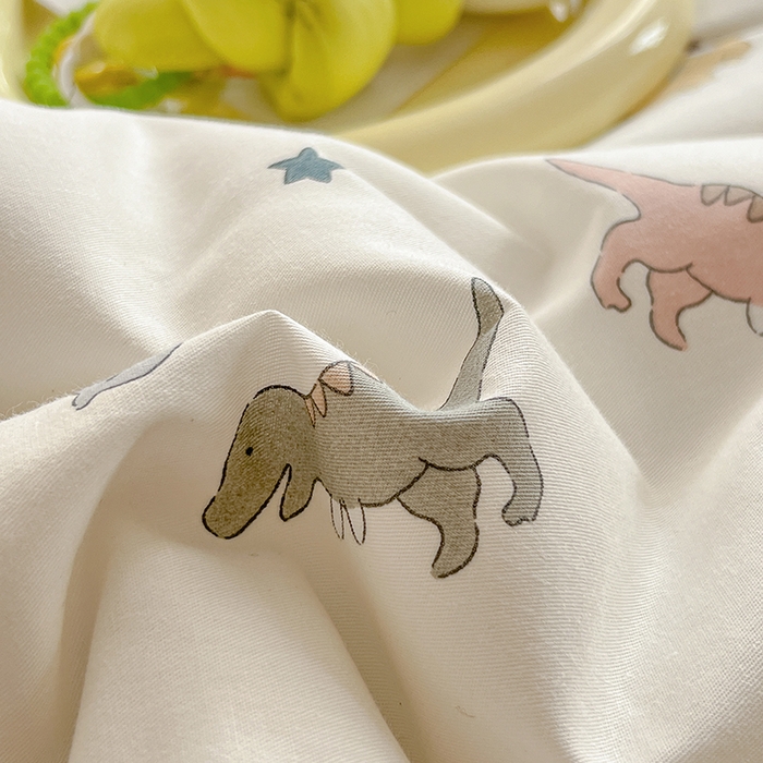 91家纺网 家纺一手货源 找家纺 梦依依 2026新款柔软舒适A类全棉豆豆被夏被春秋被子被芯 恐龙星球