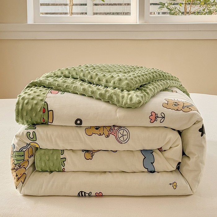 梦依依 2026新款柔软舒适A类全棉豆豆被夏被春秋被子被芯 童年游戏（米）