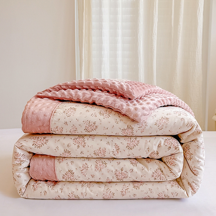 梦依依 2026新款柔软舒适A类全棉豆豆被夏被春秋被子被芯 月光集