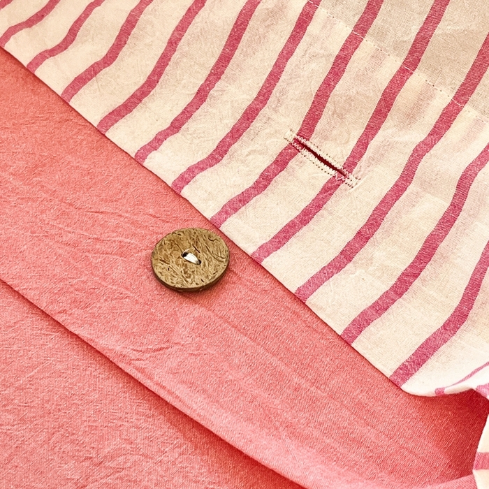 91家纺网 家纺一手货源 找家纺 梦依依 2026新款A类全棉色织水洗棉纯棉格子钮扣款四件套学生宿舍三件套 粉苏条