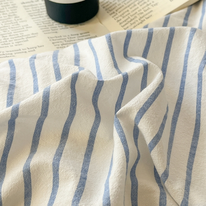 91家纺网 家纺一手货源 找家纺 梦依依 2026新款A类全棉色织水洗棉纯棉格子钮扣款四件套学生宿舍三件套 蓝苏条