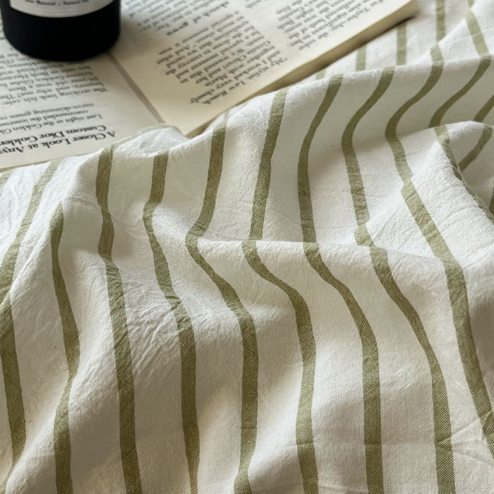 91家纺网 家纺一手货源 找家纺 梦依依 2026新款A类全棉色织水洗棉纯棉格子钮扣款四件套学生宿舍三件套 绿苏条