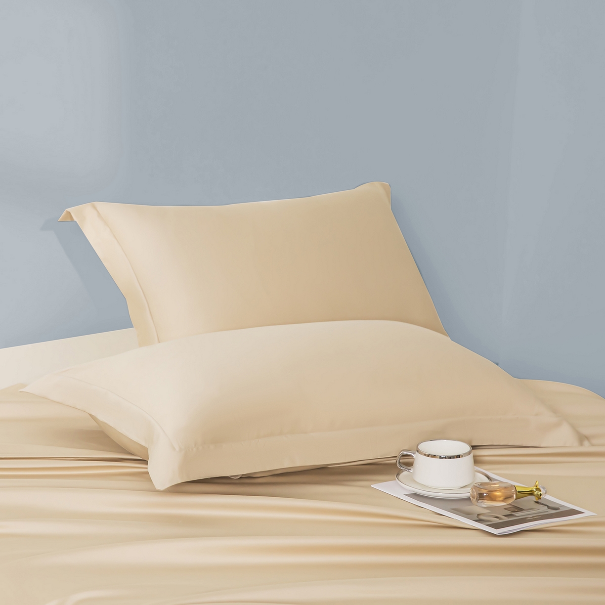 91家纺网 家纺一手货源 找家纺 佑金甜 2026新款A类60支新疆长绒棉纯棉床单系列单品床单床单单件 珍珠白