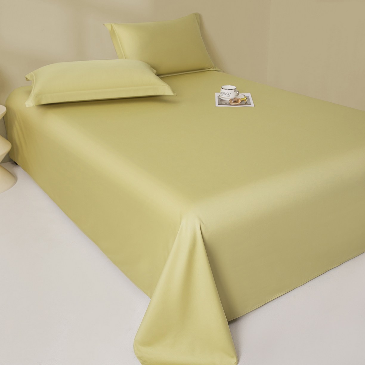 91家纺网 家纺一手货源 找家纺 佑金甜 2026新款A类60支新疆长绒棉纯棉床单系列单品床单床单单件 拿坡里黄