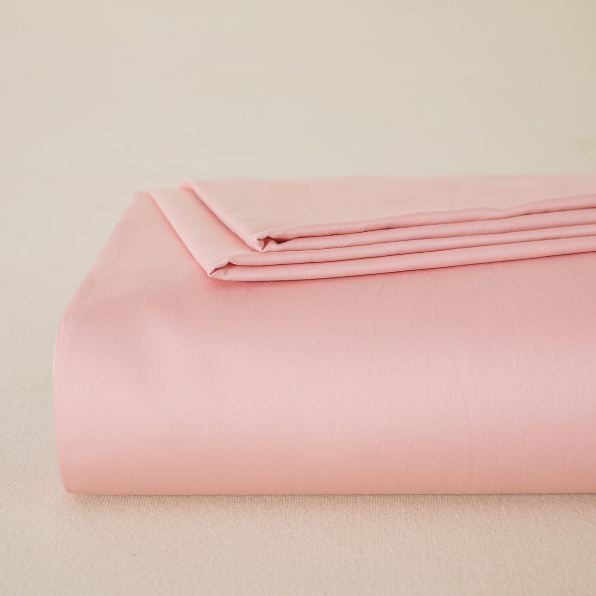 91家纺网 家纺一手货源 找家纺 佑金甜 2026新款A类60支新疆长绒棉纯棉床单系列单品床单床单单件 落樱粉