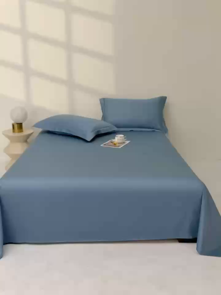 91家纺网 家纺一手货源 找家纺 （总）佑金甜 2026新款A类60支新疆长绒棉纯棉床单系列单品床单床单单件