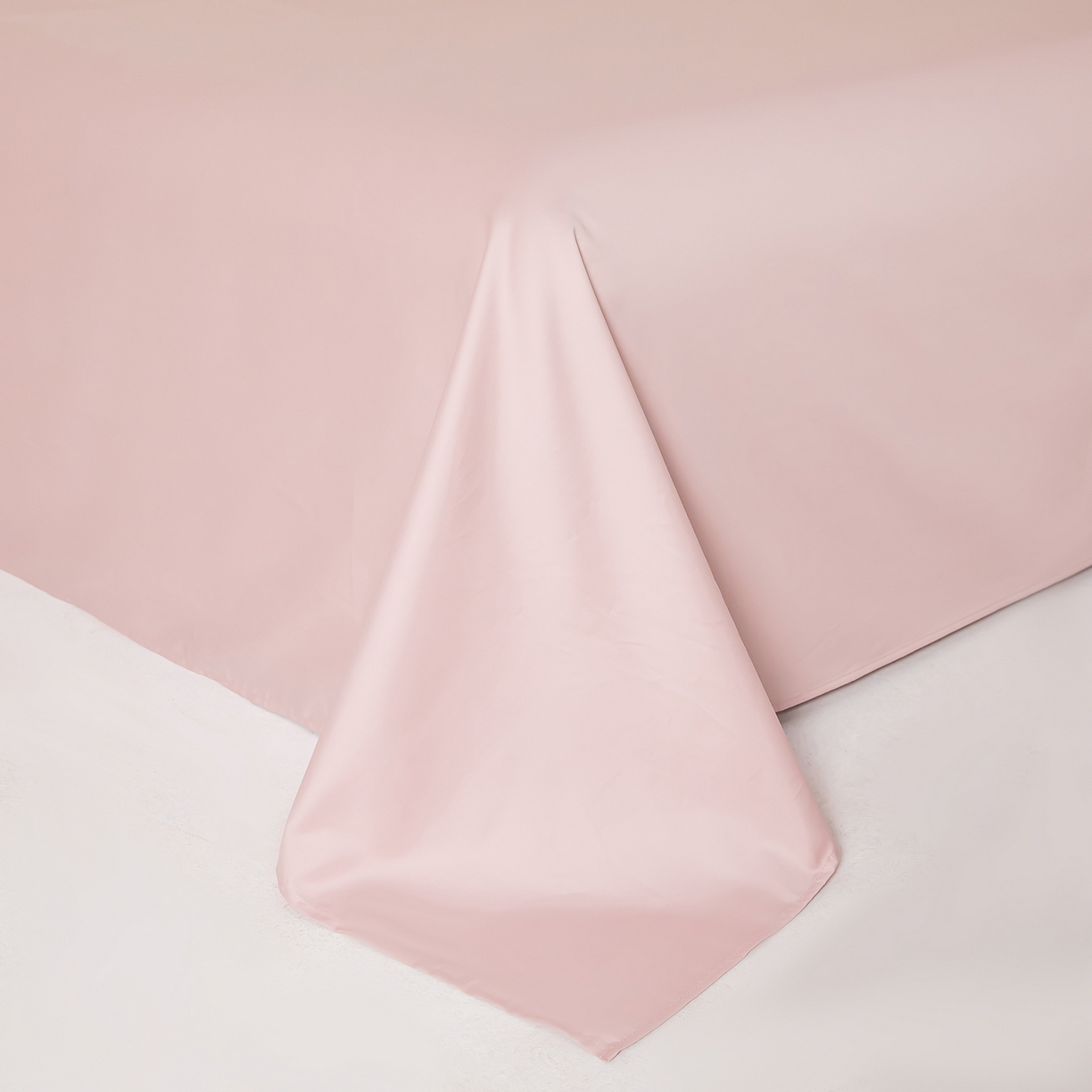 91家纺网 家纺一手货源 找家纺 佑金甜 2026新款A类60支新疆长绒棉纯棉床单系列单品床单床单单件 杏花粉