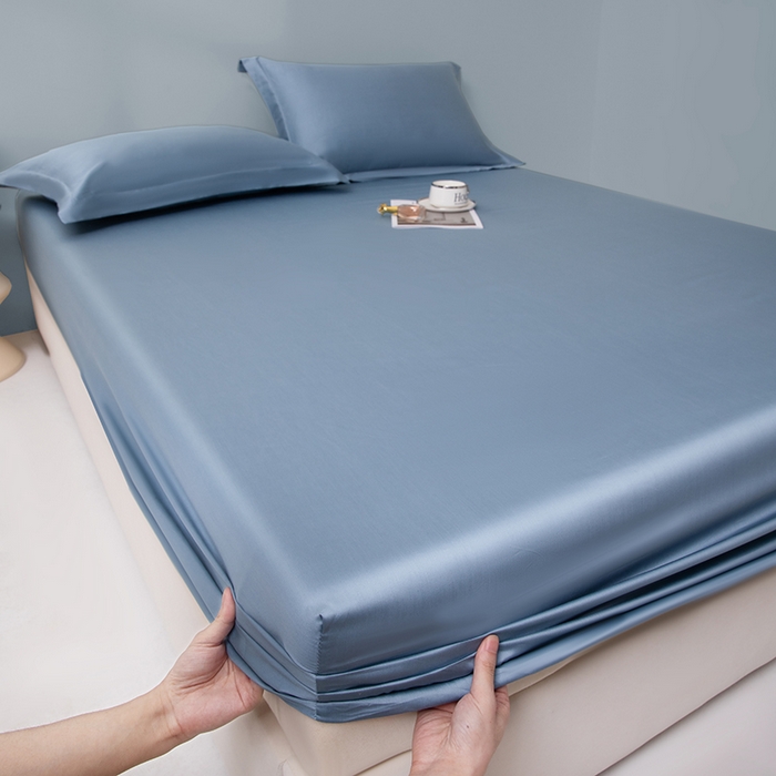 91家纺网 家纺一手货源 找家纺 佑金甜 2026新款A类60支新疆长绒棉纯棉床笠系列单品床笠床笠单件 宝石蓝