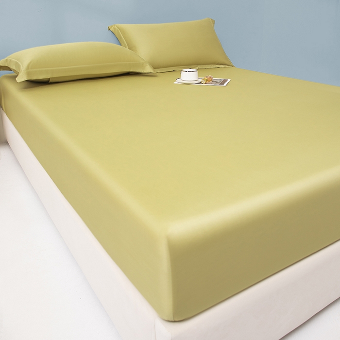 91家纺网 家纺一手货源 找家纺 佑金甜 2026新款A类60支新疆长绒棉纯棉床笠系列单品床笠床笠单件 拿坡里黄