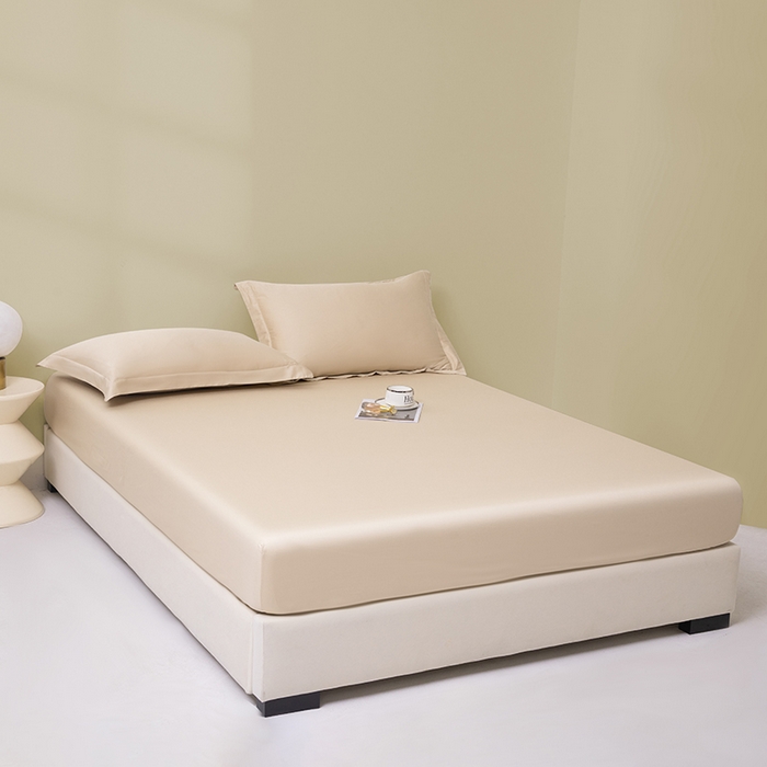 91家纺网 家纺一手货源 找家纺 佑金甜 2026新款A类60支新疆长绒棉纯棉床笠系列单品床笠床笠单件 珍珠白