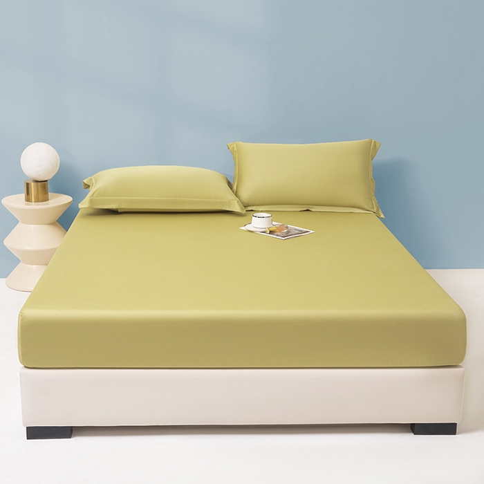 91家纺网 家纺一手货源 找家纺 佑金甜 2026新款A类60支新疆长绒棉纯棉床笠系列单品床笠床笠单件 拿坡里黄