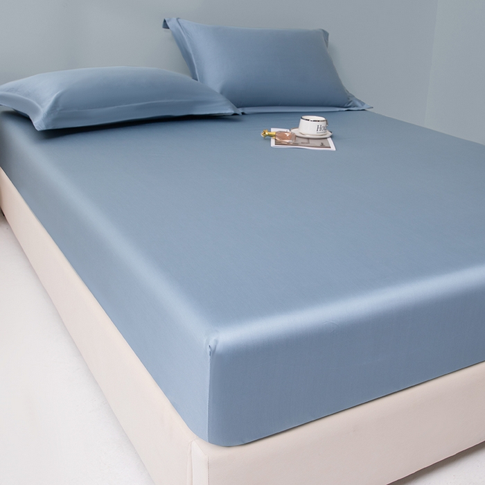 91家纺网 家纺一手货源 找家纺 佑金甜 2026新款A类60支新疆长绒棉纯棉床笠系列单品床笠床笠单件 宝石蓝