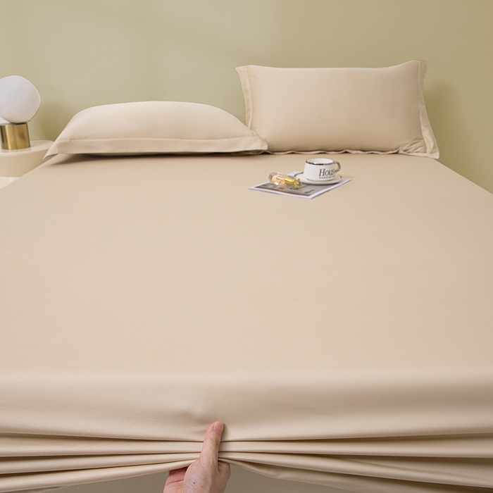 91家纺网 家纺一手货源 找家纺 佑金甜 2026新款A类60支新疆长绒棉纯棉床笠系列单品床笠床笠单件 珍珠白