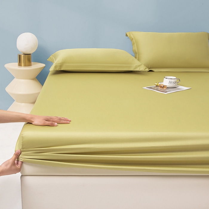 91家纺网 家纺一手货源 找家纺 佑金甜 2026新款A类60支新疆长绒棉纯棉床笠系列单品床笠床笠单件 拿坡里黄