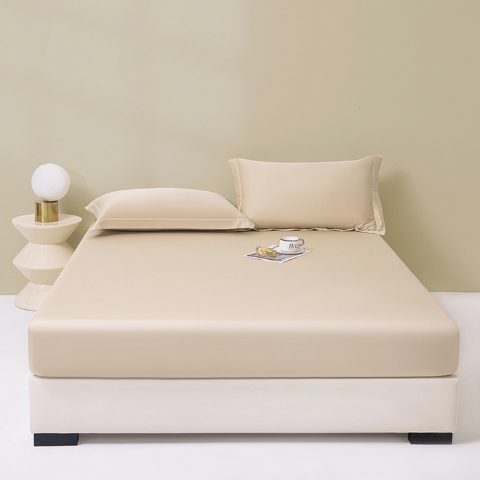 91家纺网 家纺一手货源 找家纺 佑金甜 2026新款A类60支新疆长绒棉纯棉床笠系列单品床笠床笠单件 珍珠白