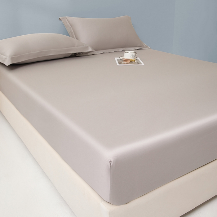 91家纺网 家纺一手货源 找家纺 佑金甜 2026新款A类60支新疆长绒棉纯棉床笠系列单品床笠床笠单件 极致灰