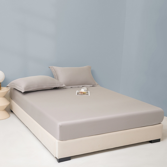 91家纺网 家纺一手货源 找家纺 佑金甜 2026新款A类60支新疆长绒棉纯棉床笠系列单品床笠床笠单件 极致灰