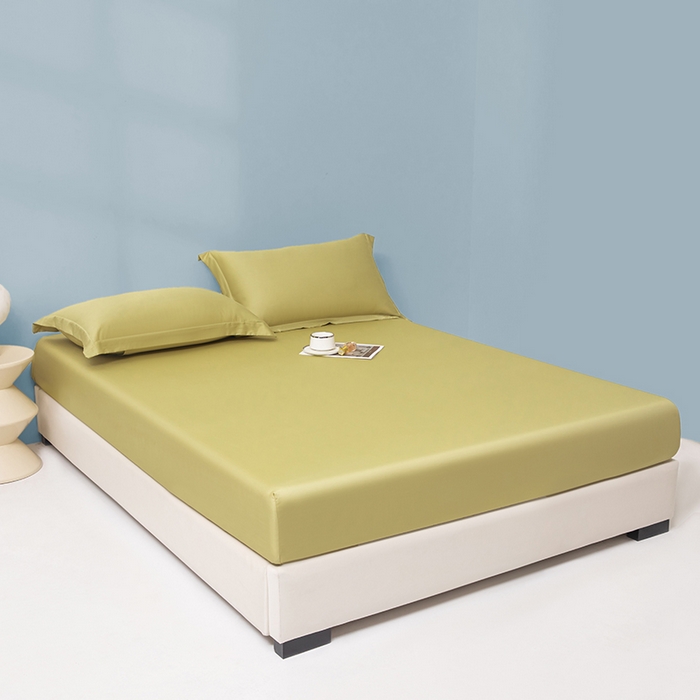 91家纺网 家纺一手货源 找家纺 佑金甜 2026新款A类60支新疆长绒棉纯棉床笠系列单品床笠床笠单件 拿坡里黄