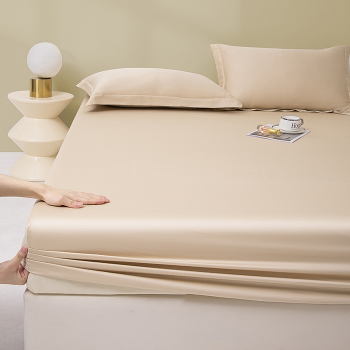 91家纺网 家纺一手货源 找家纺 佑金甜 2026新款A类60支新疆长绒棉纯棉床笠系列单品床笠床笠单件 珍珠白