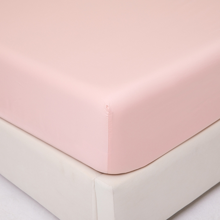 91家纺网 家纺一手货源 找家纺 佑金甜 2026新款A类60支新疆长绒棉纯棉床笠系列单品床笠床笠单件 落樱粉