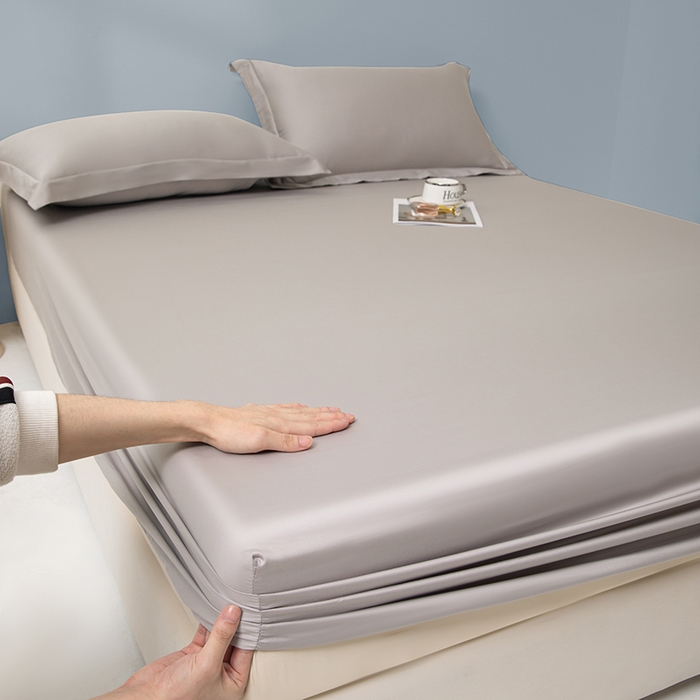 佑金甜 2026新款A类60支新疆长绒棉纯棉床笠系列单品床笠床笠单件 极致灰