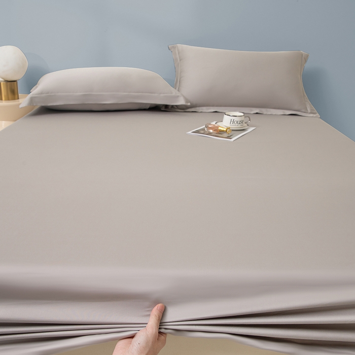 91家纺网 家纺一手货源 找家纺 佑金甜 2026新款A类60支新疆长绒棉纯棉床笠系列单品床笠床笠单件 极致灰