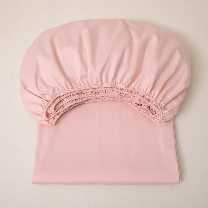 91家纺网 家纺一手货源 找家纺 佑金甜 2026新款A类60支新疆长绒棉纯棉床笠系列单品床笠床笠单件 落樱粉