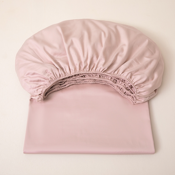 91家纺网 家纺一手货源 找家纺 佑金甜 2026新款A类60支新疆长绒棉纯棉床笠系列单品床笠床笠单件 杏花粉