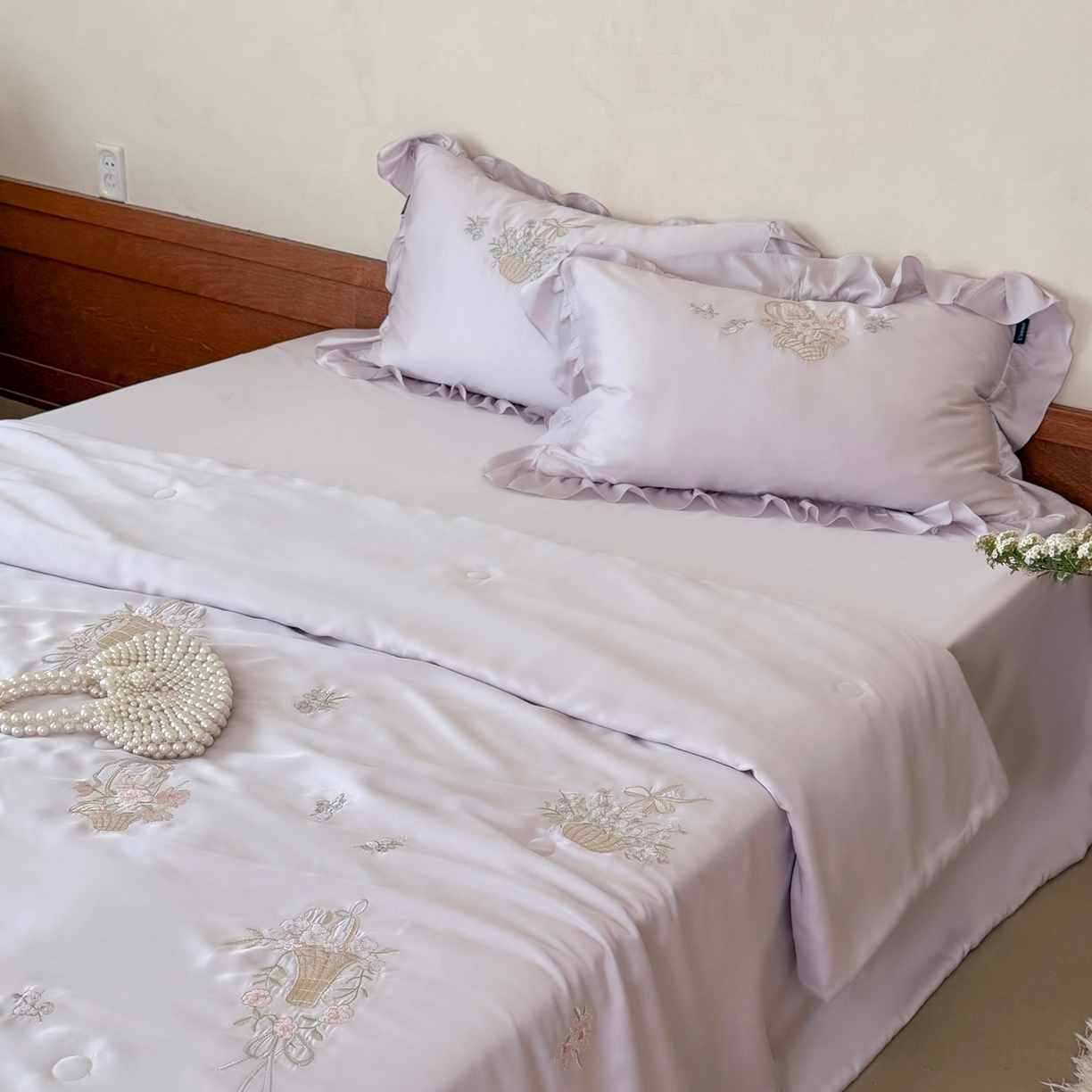 91家纺网 家纺一手货源 找家纺 （总）鹿班家居 2026春夏新款60S兰精天丝刺绣夏被夏凉被空调被系列-夏花（标准会员-20元）