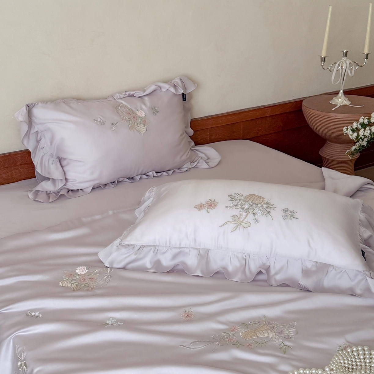 91家纺网 家纺一手货源 找家纺 鹿班家居 2026春夏新款60S兰精天丝刺绣夏被夏凉被空调被系列-夏花（标准会员-20元） 夏花-紫色