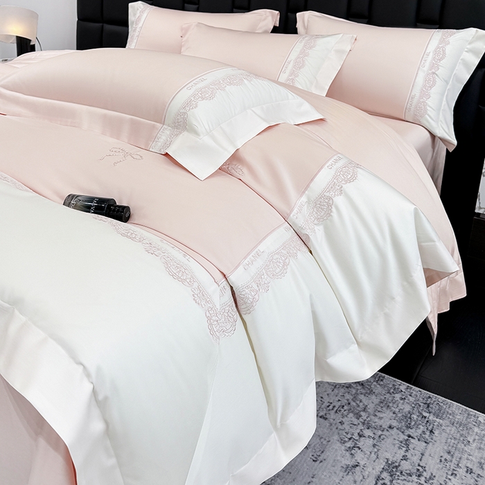 91家纺网 家纺一手货源 找家纺 （总）丞音家纺 2026新款A类少女公主风双股100支贡缎长绒棉四件套刺绣被套绣花床笠高档礼盒装