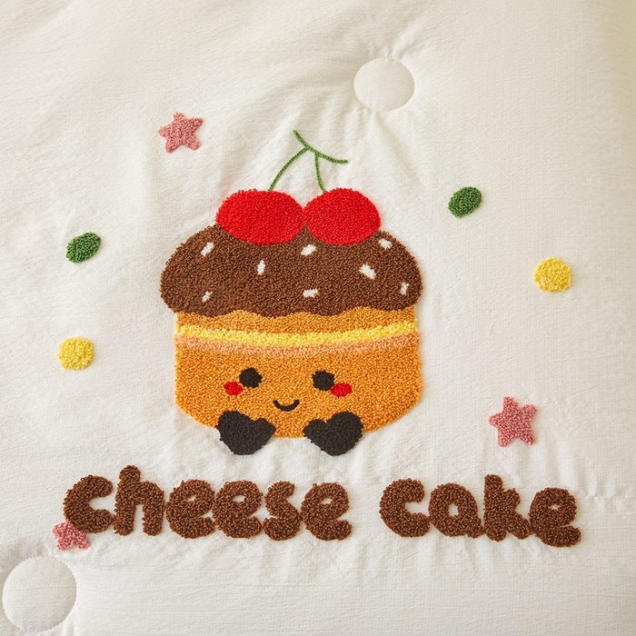 91家纺网 家纺一手货源 找家纺 （总）麦空家居 2026新款木棉皱纱春夏被床盖四件套jelly cheese系列