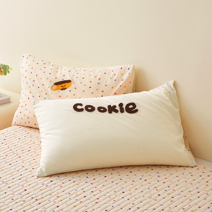 91家纺网 家纺一手货源 找家纺 麦空家居 2026新款木棉皱纱春夏被床盖四件套jelly cheese系列 毛巾卷