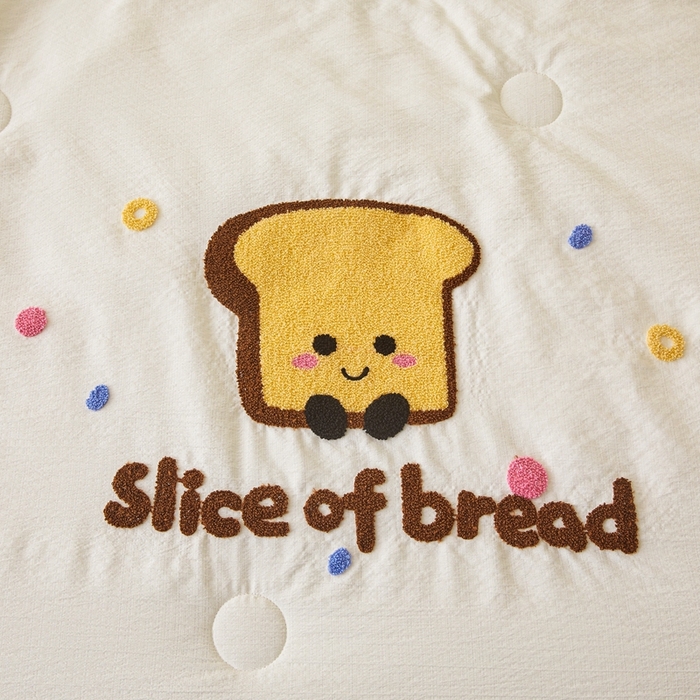 91家纺网 家纺一手货源 找家纺 麦空家居 2026新款木棉皱纱春夏被床盖四件套jelly cheese系列 吐司