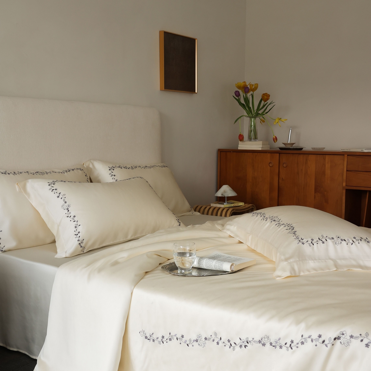 91家纺网 家纺一手货源 找家纺 （总）初拾 2026新款60支奥地利进口兰精天丝四件套—嘉丽斯