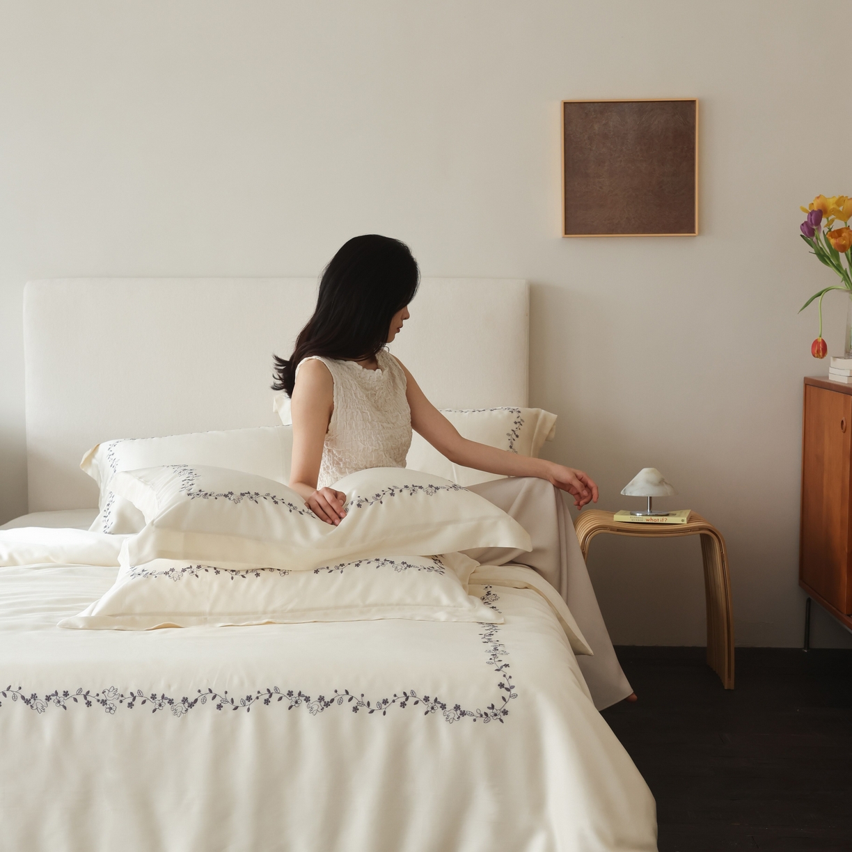 91家纺网 家纺一手货源 找家纺 （总）初拾 2026新款60支奥地利进口兰精天丝四件套—嘉丽斯