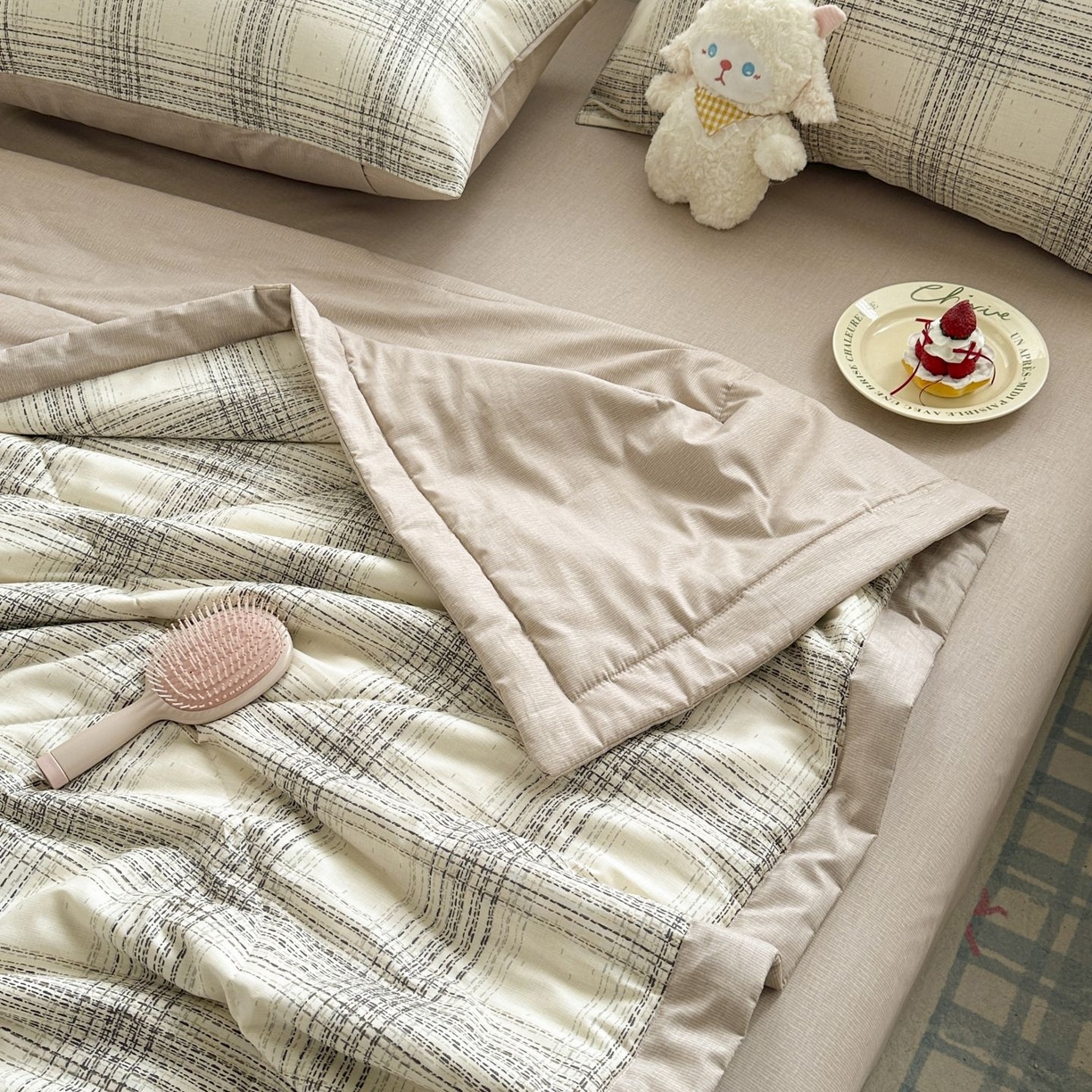 91家纺网 家纺一手货源 找家纺 （总）棉森家纺 2026春夏新款全棉纯棉棉花夏被夏凉被空调被-风格一